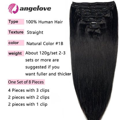 Straight Clip-In Hair Extension